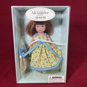 Vintage‎ Madame Alexander August Calendar Girl Collection  2002  In Box 5" Doll